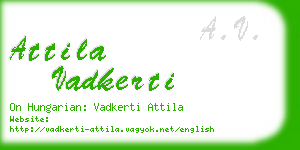 attila vadkerti business card